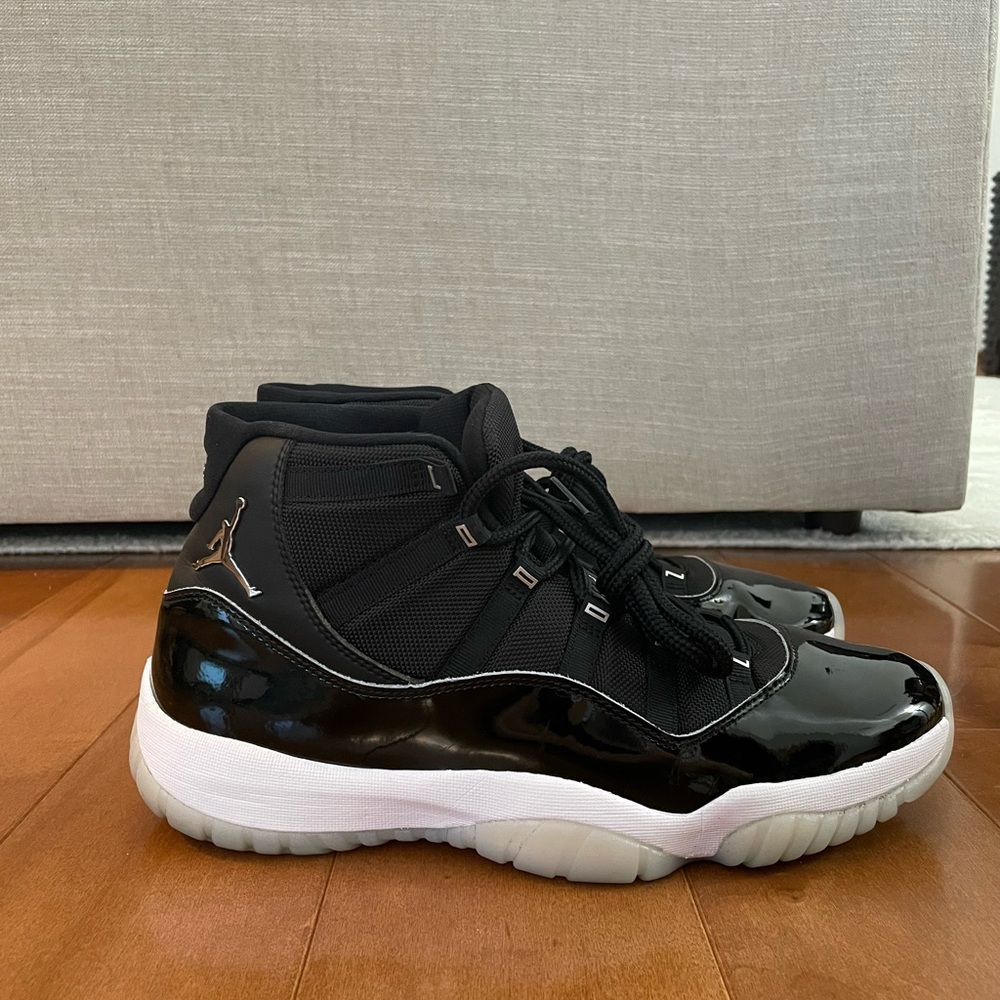 Jordan 11 Jubilee 25th Retro Black and White Sneakers